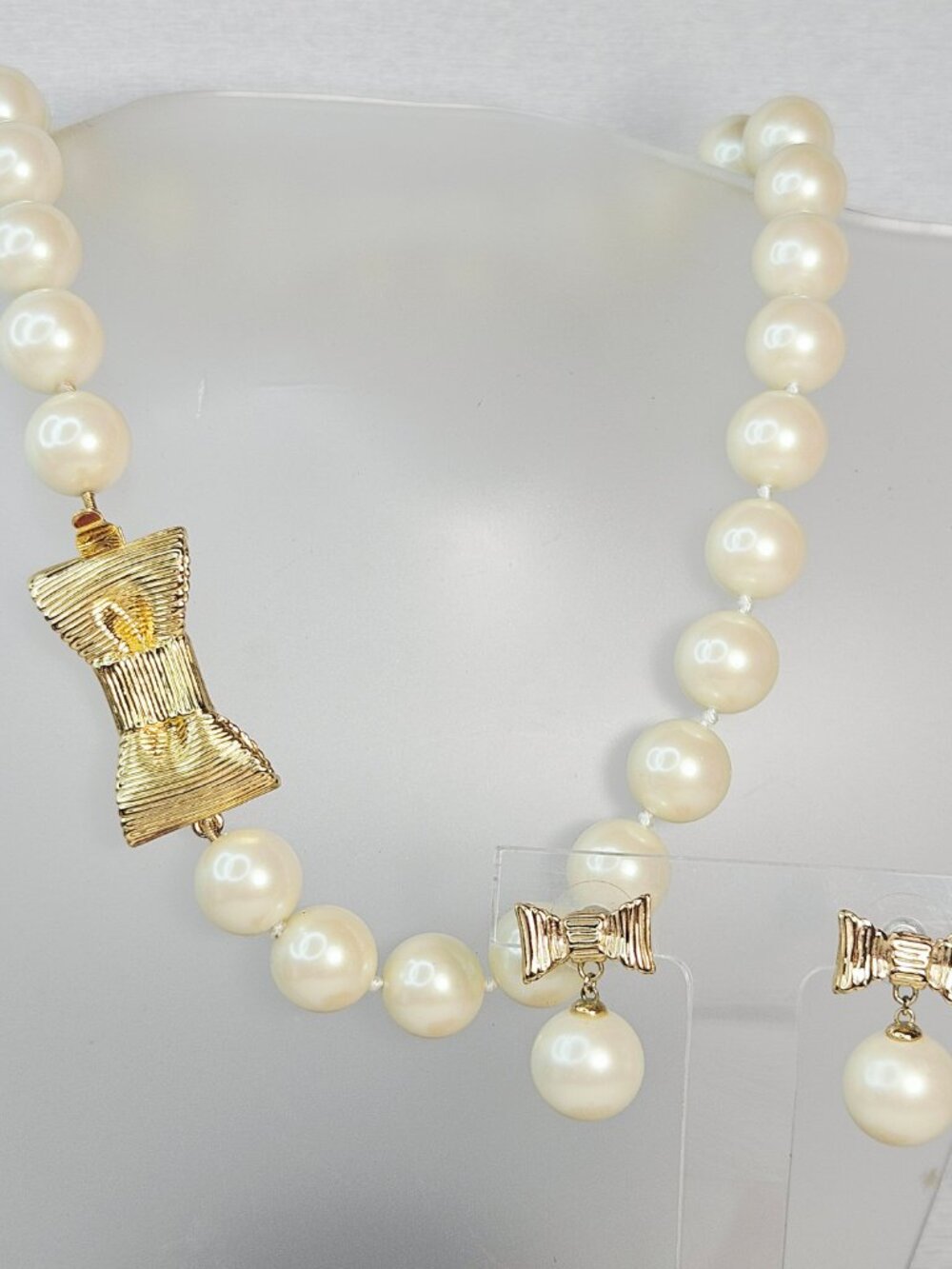 Kate Spade All Wrapped Up In Pearls Necklace Earrings - Picture 3 of 10